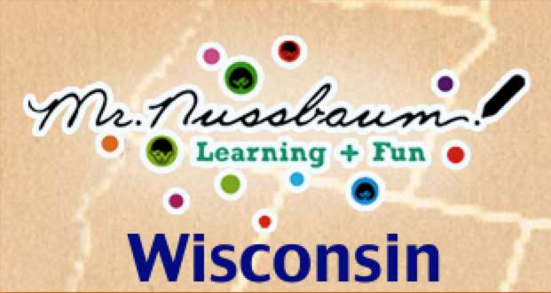 Mr. Nussbaum includes maps, activities, facts, and history about Wisconsin.